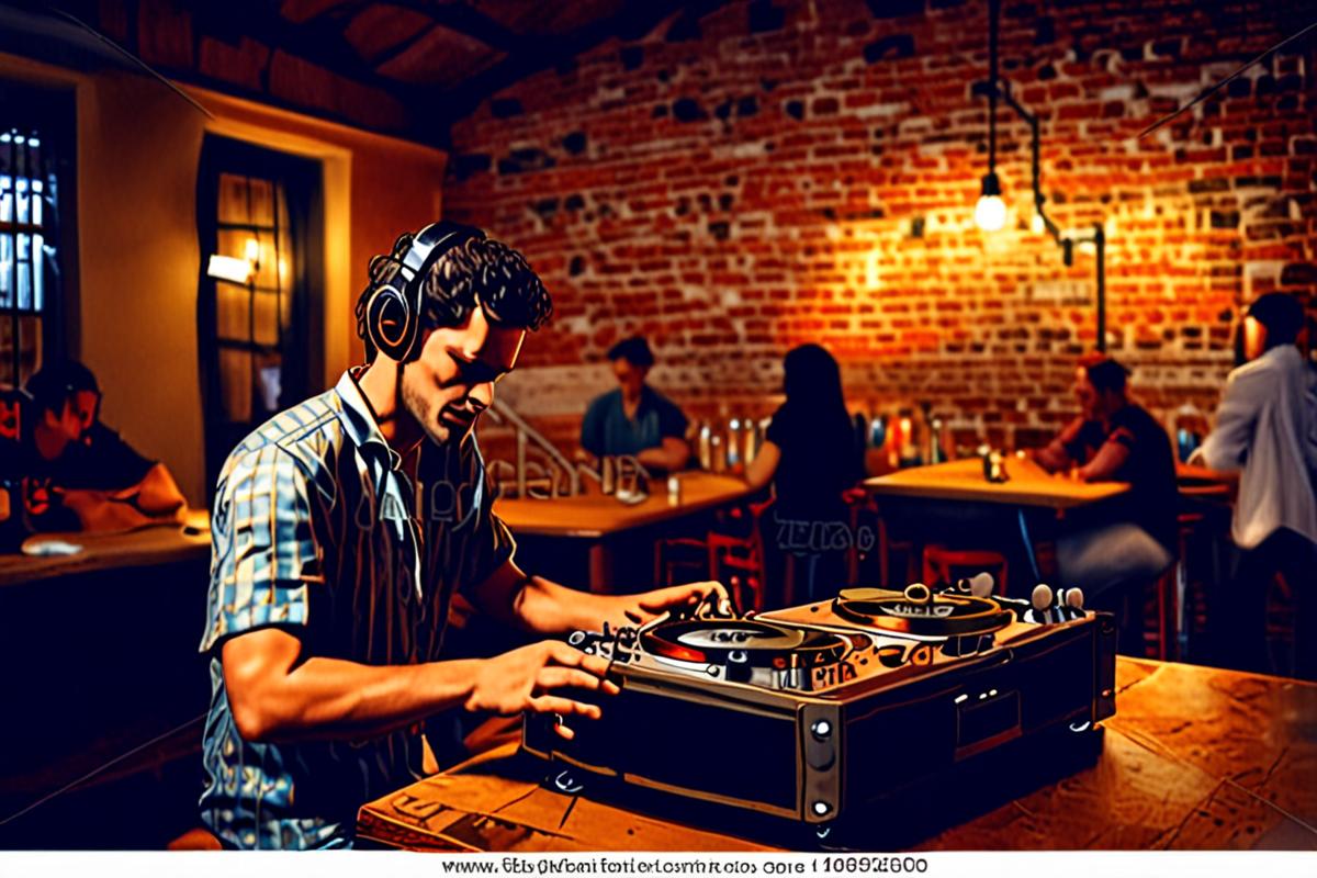 DJ tocando depois da banda