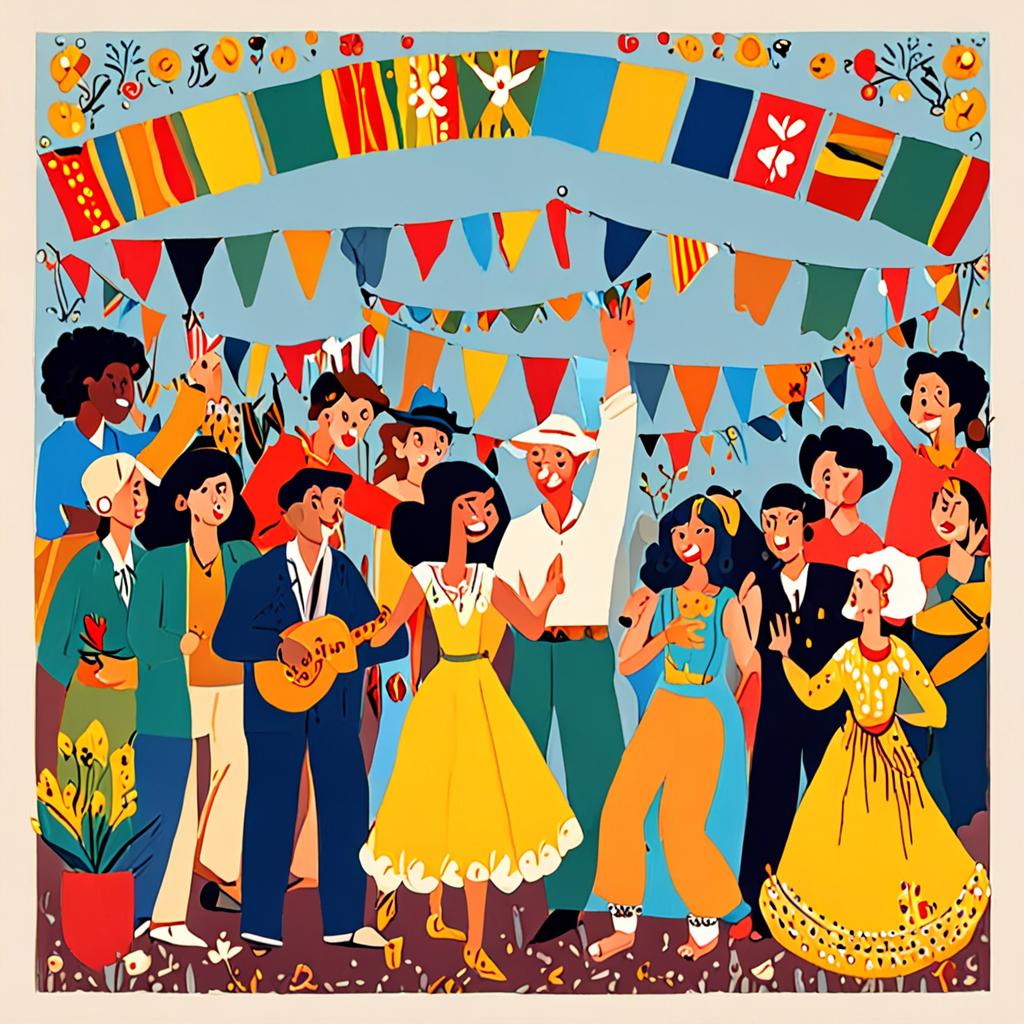 Ilustração de festa junina